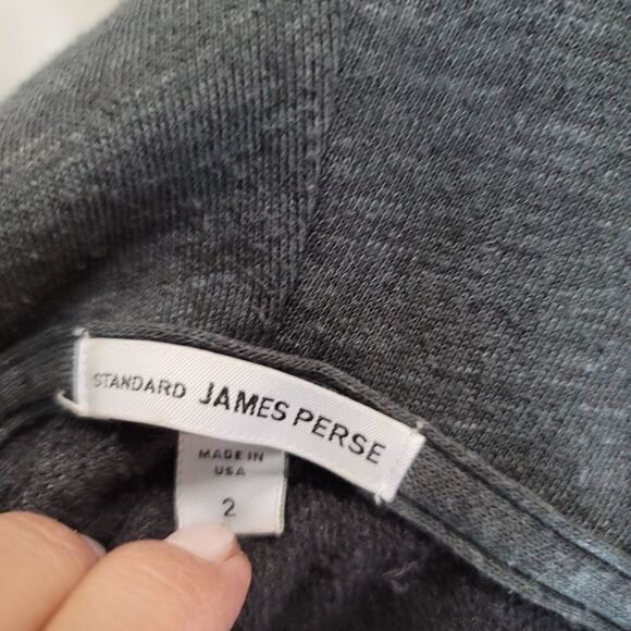 Standard james perse pullover cropped length hoodie gray - Picture 4 of 7